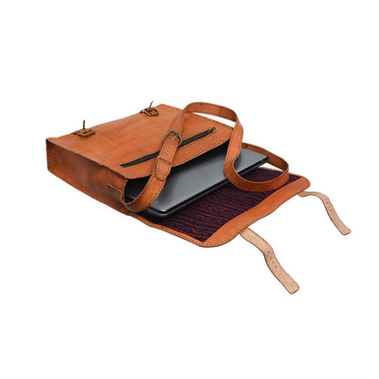 Handmade Goats Leather Laptop Bag
