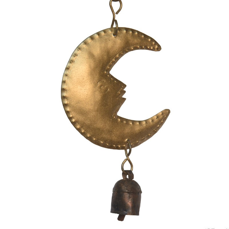 Handcrafted Moon-Shaped Bell Art