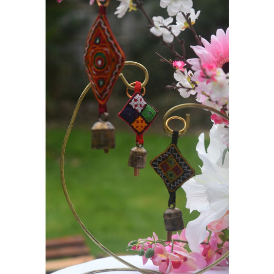 Handmade Bell Art Key Rings