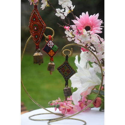 Handmade Bell Art Key Rings