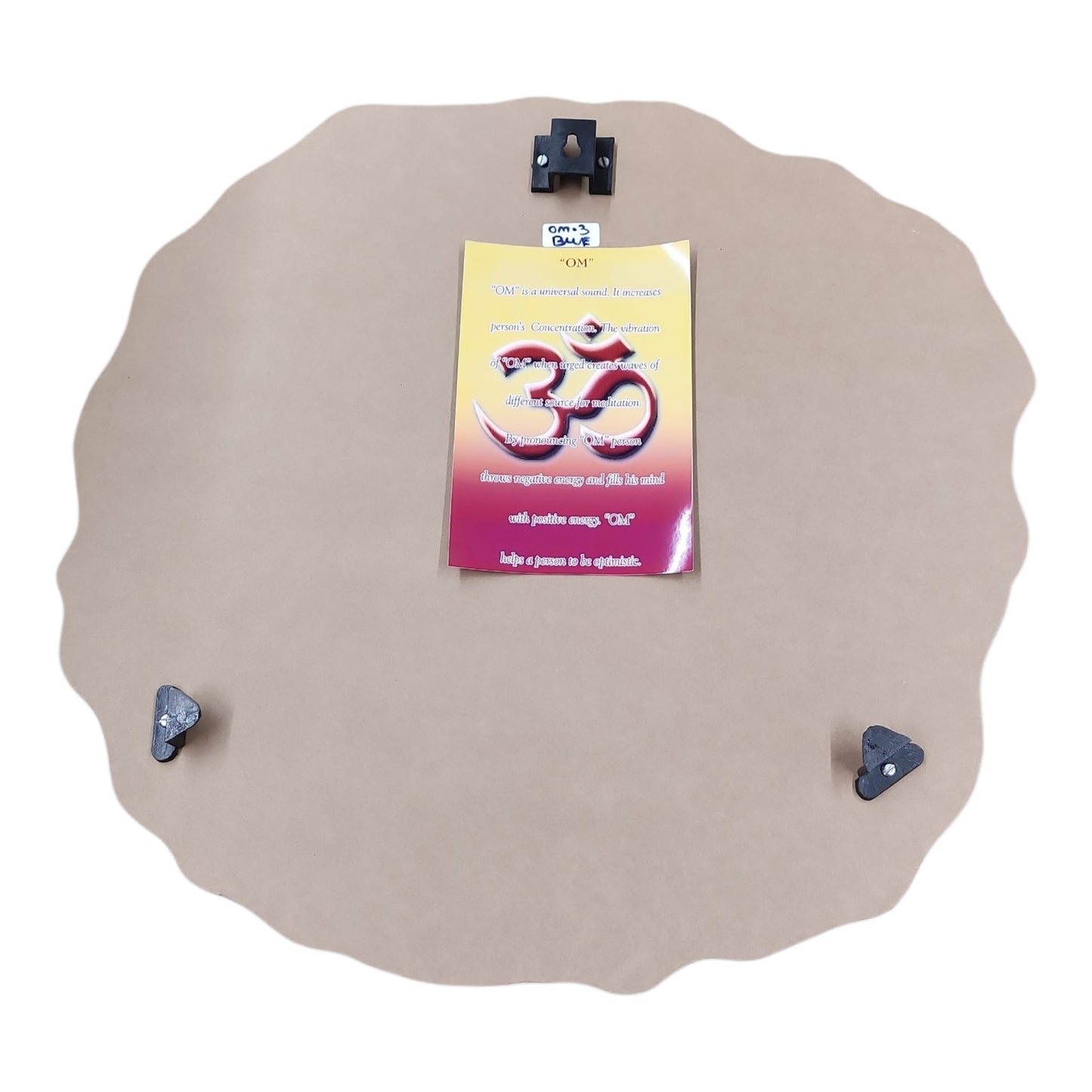 Om Shree Wooden Wall Frame Blue