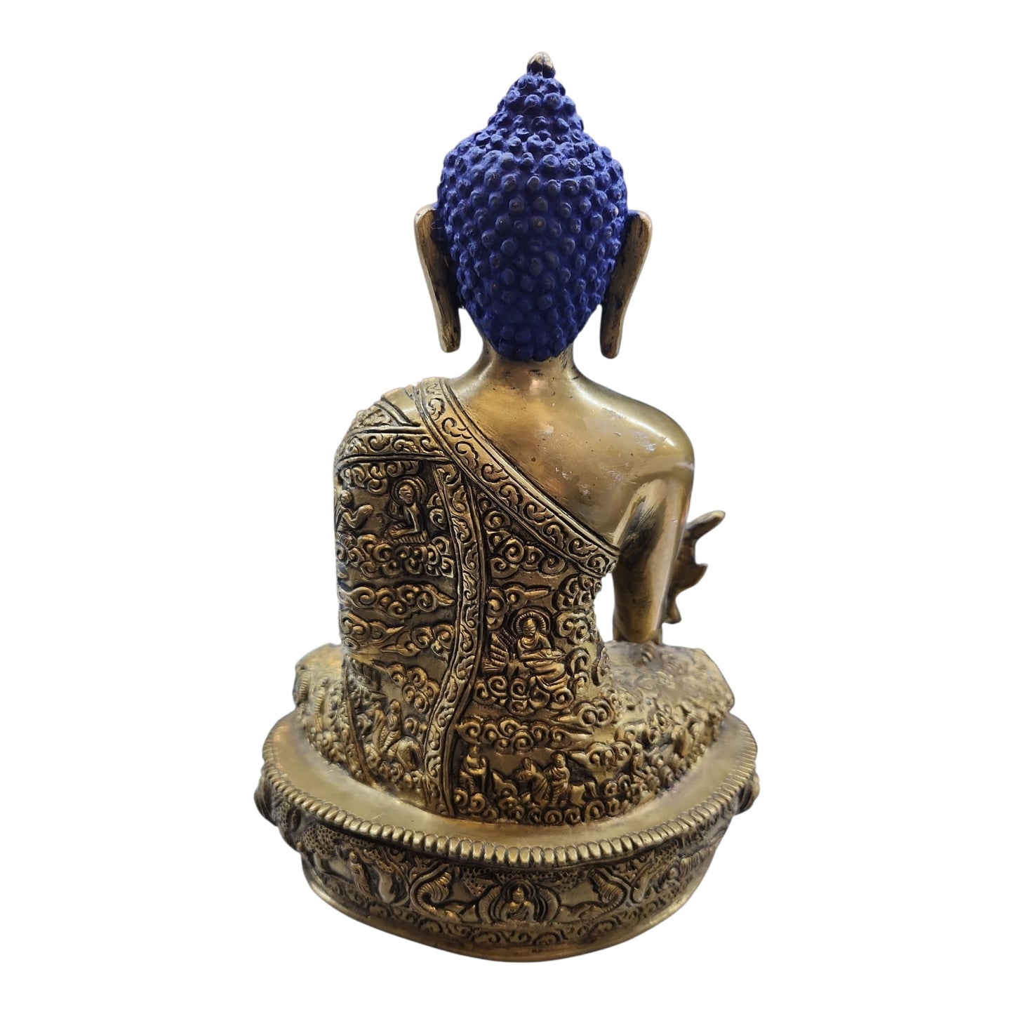 Buddha Statue Sitting Brass