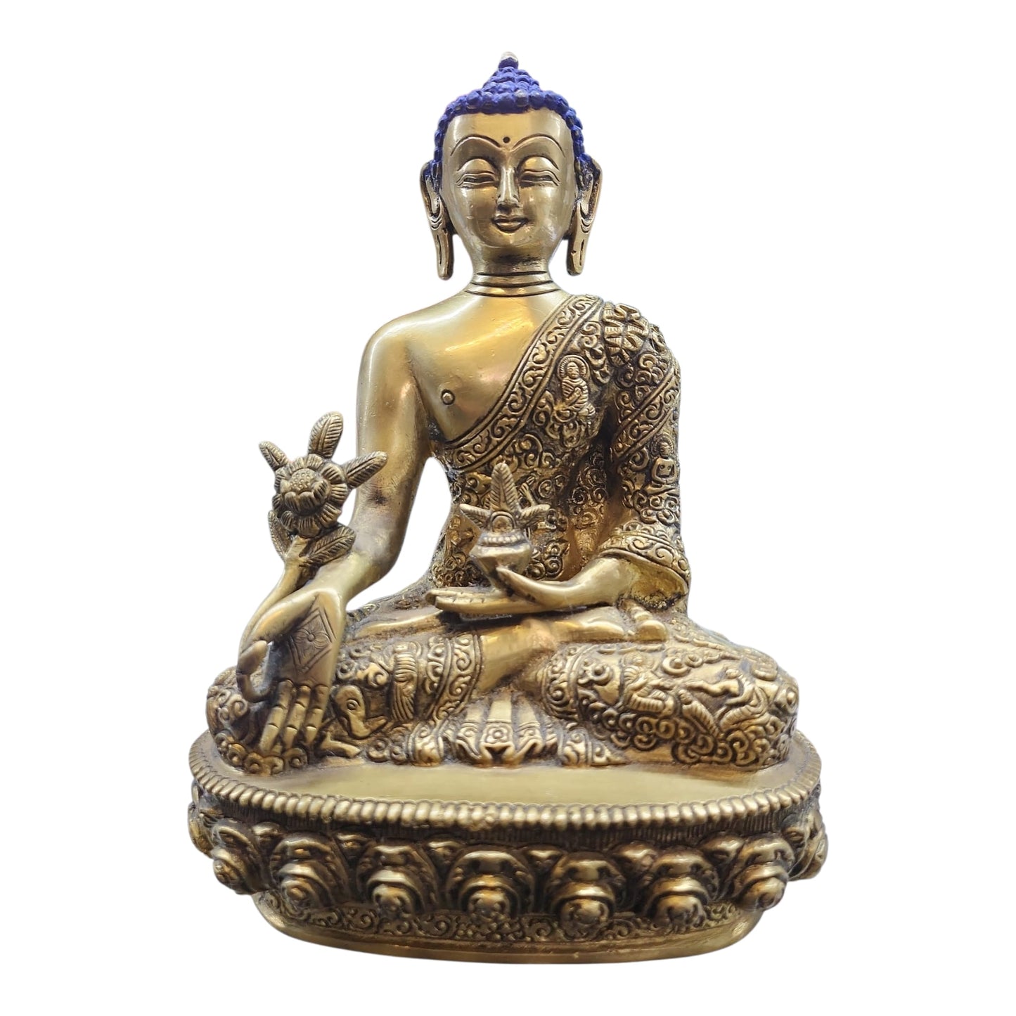 Buddha Statue Sitting Brass