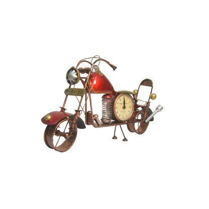 Beautiful Hand Sculpted Motorbike with Clock