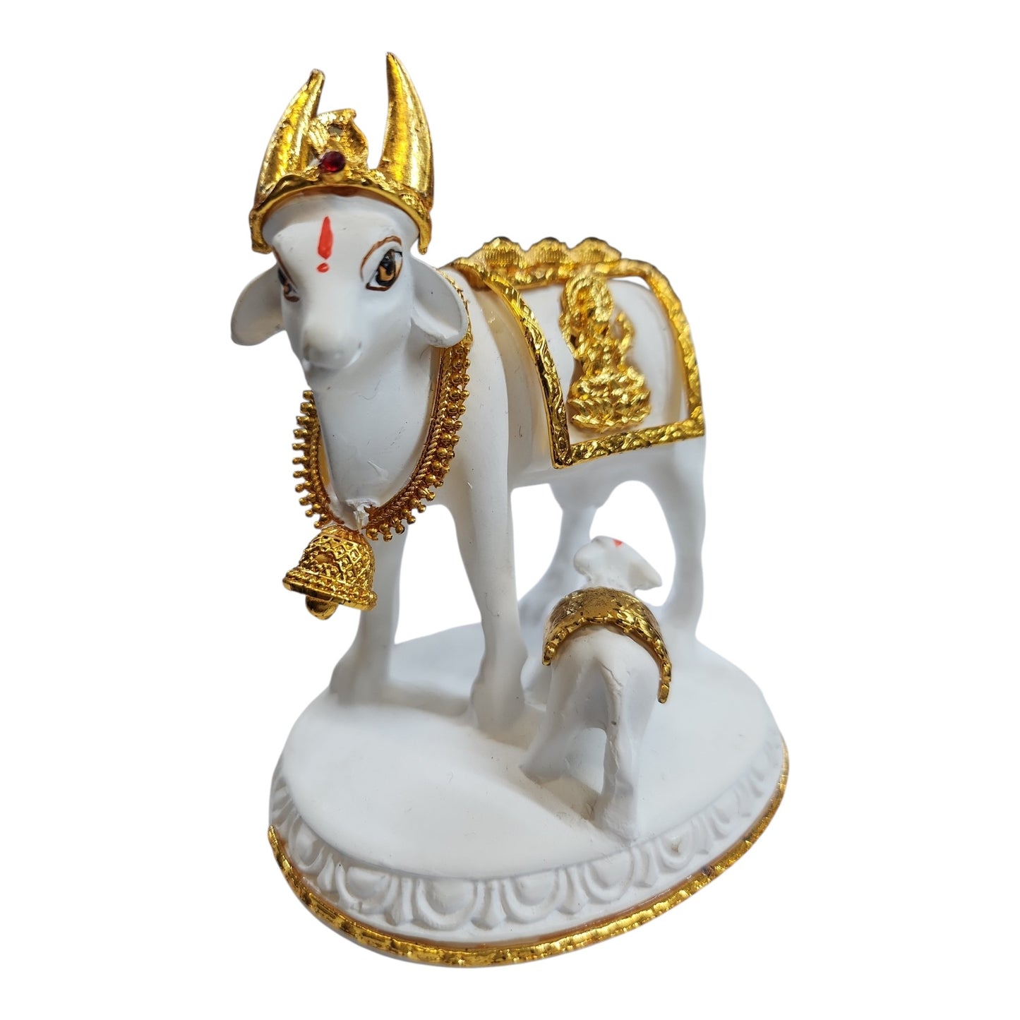 White & Gold Cow and Calf Small