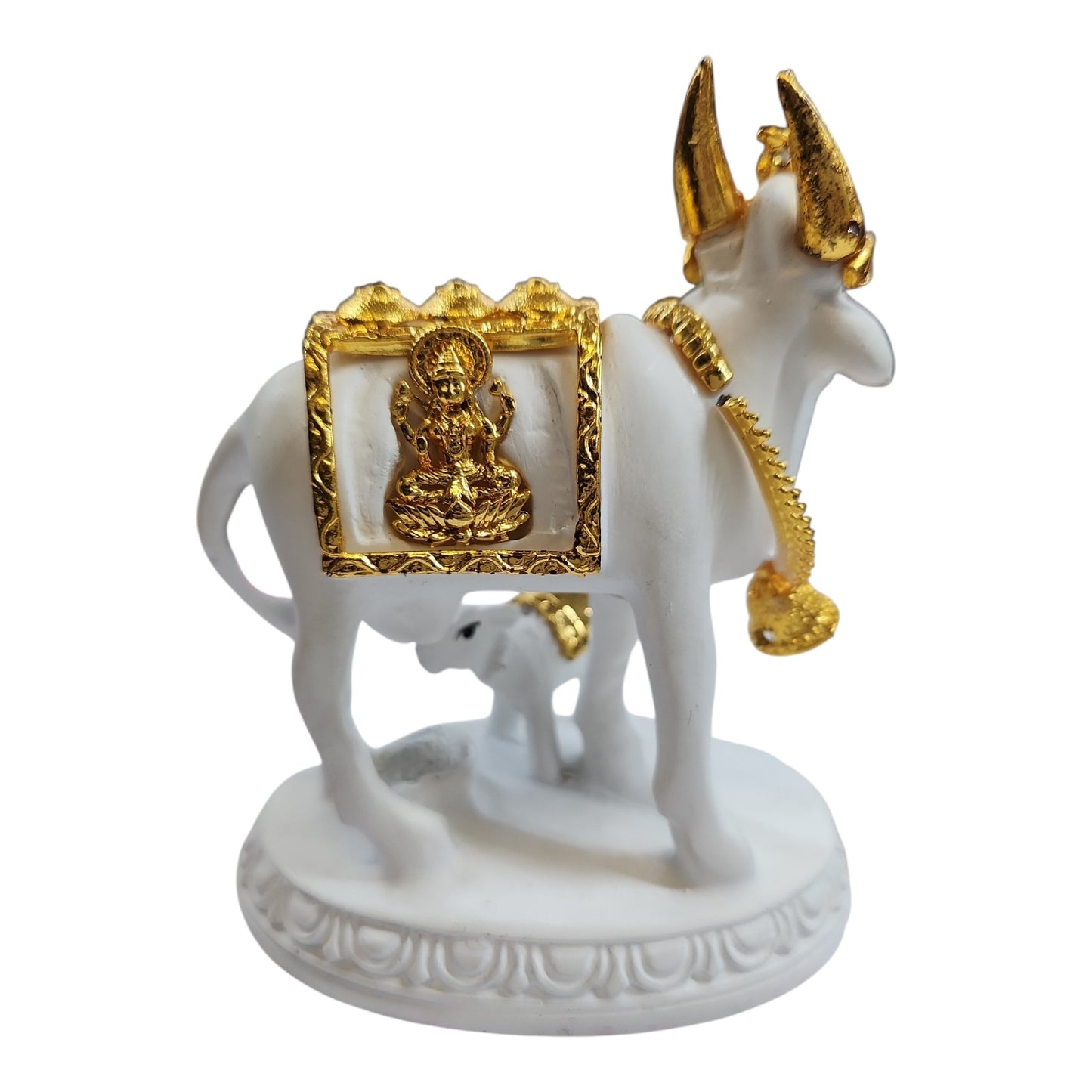 White & Gold Cow and Calf Small