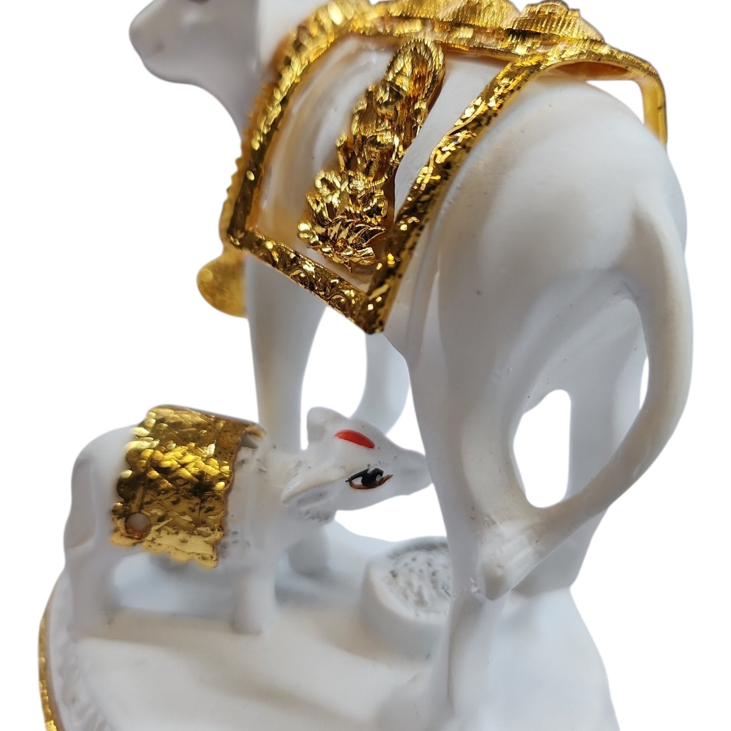 White & Gold Cow and Calf Small