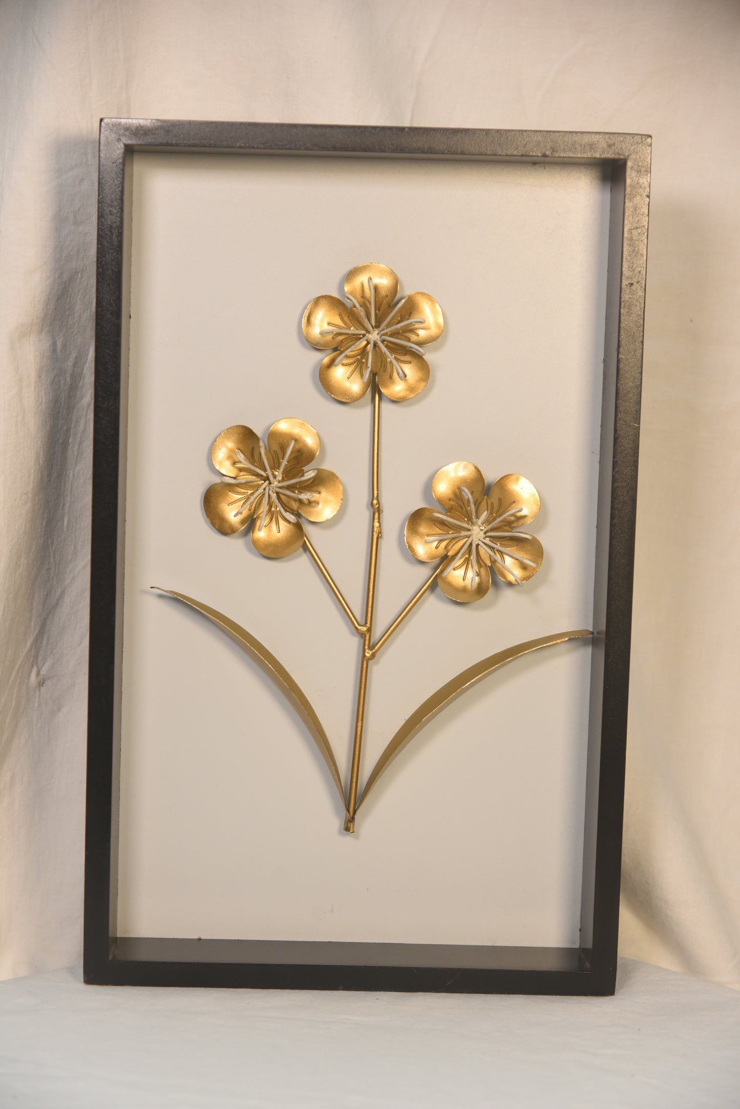 Gold 3 Floral Leaf Wall Decor