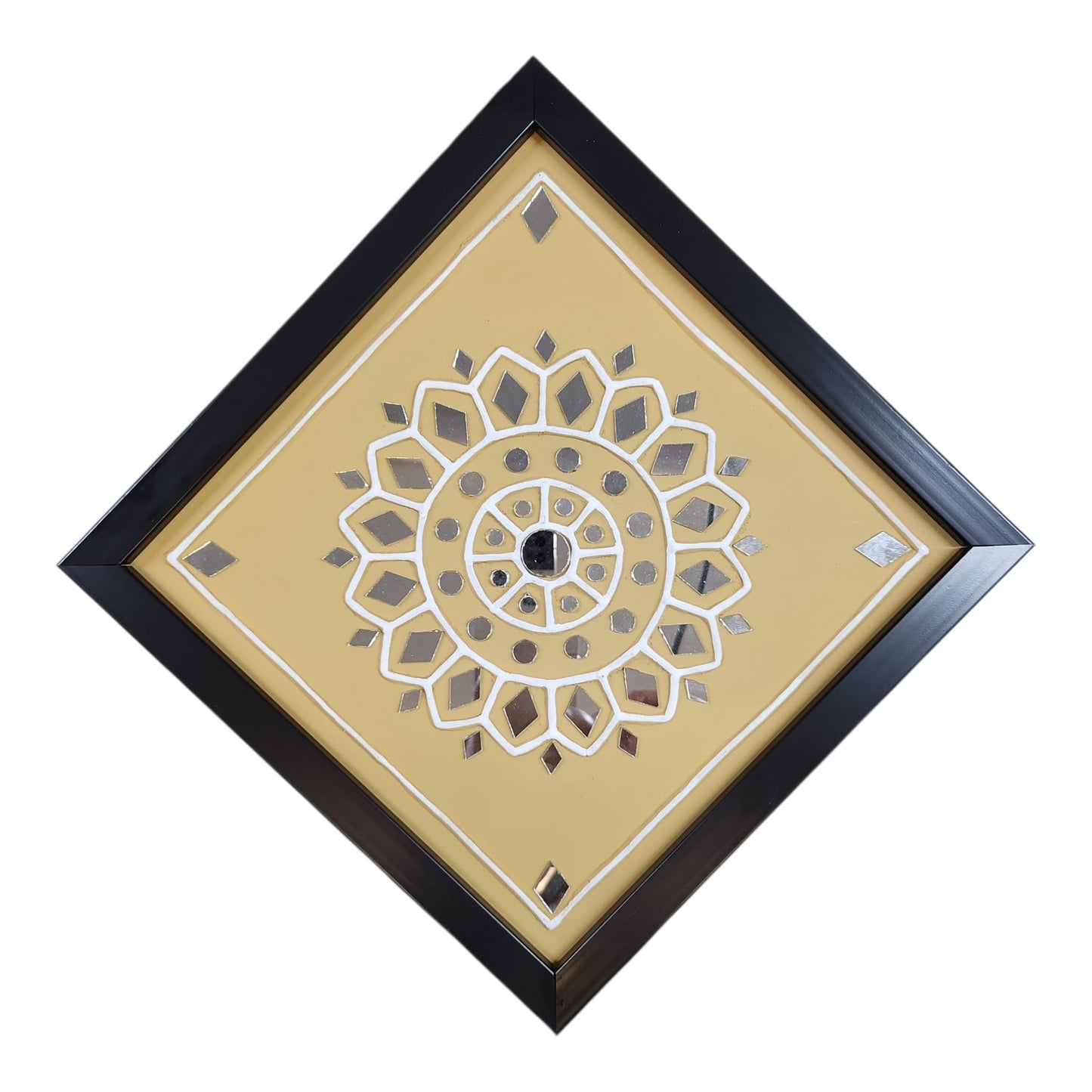 Lippan Art Wall Frame with Mud Design