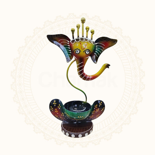 Beautiful Metal Ganesh Tealight
