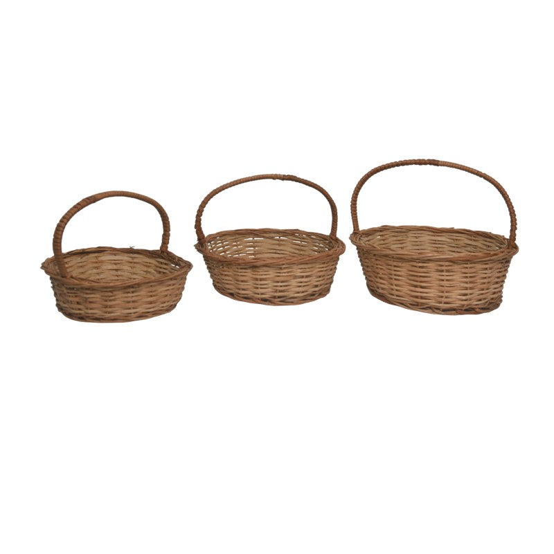 Handmade Round Bamboo Baskets