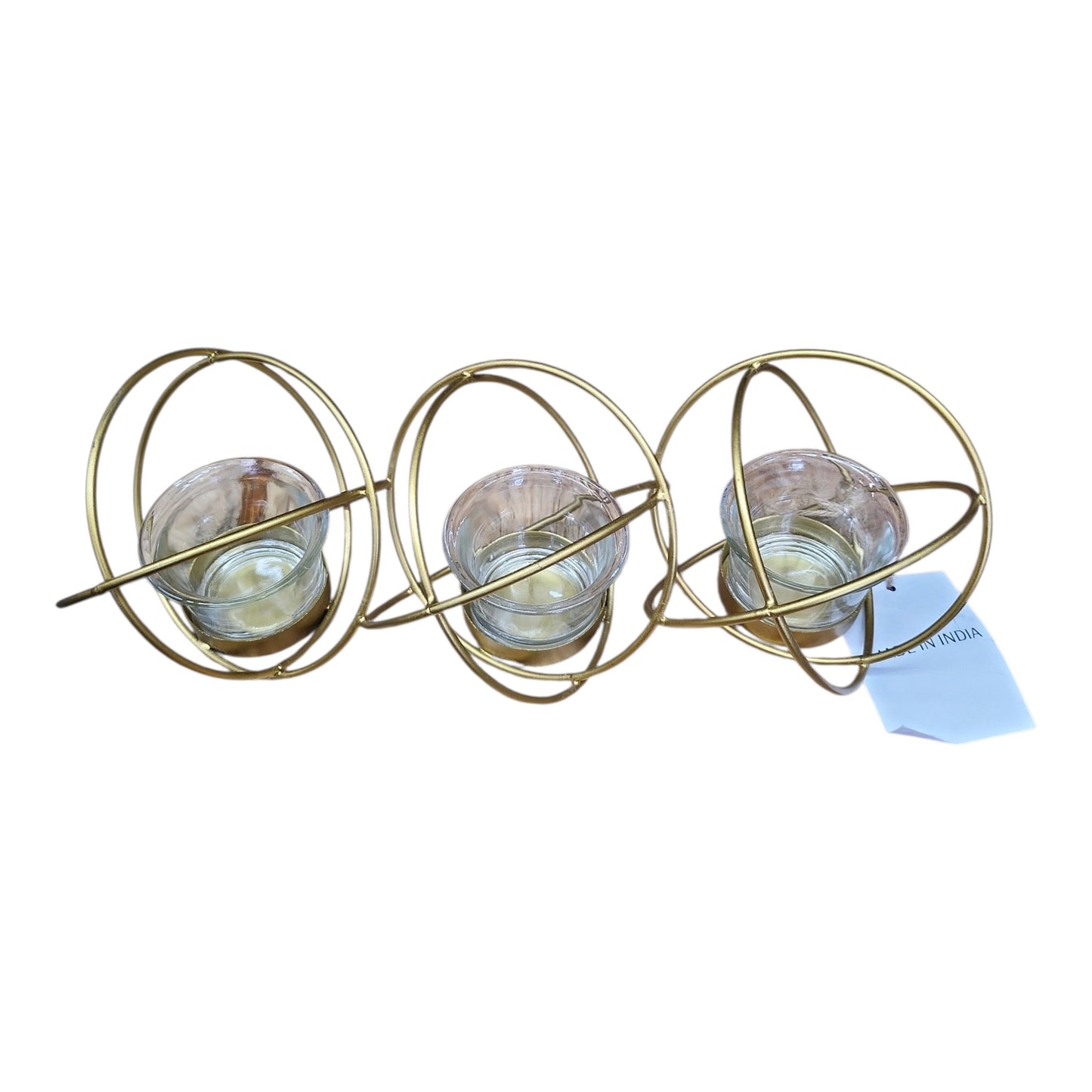 Gold Tealight with Glass Holder