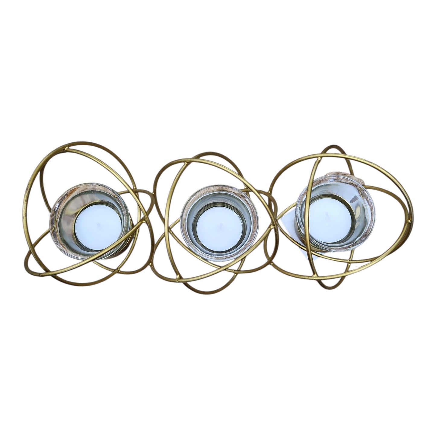 Gold Tealight with Glass Holder
