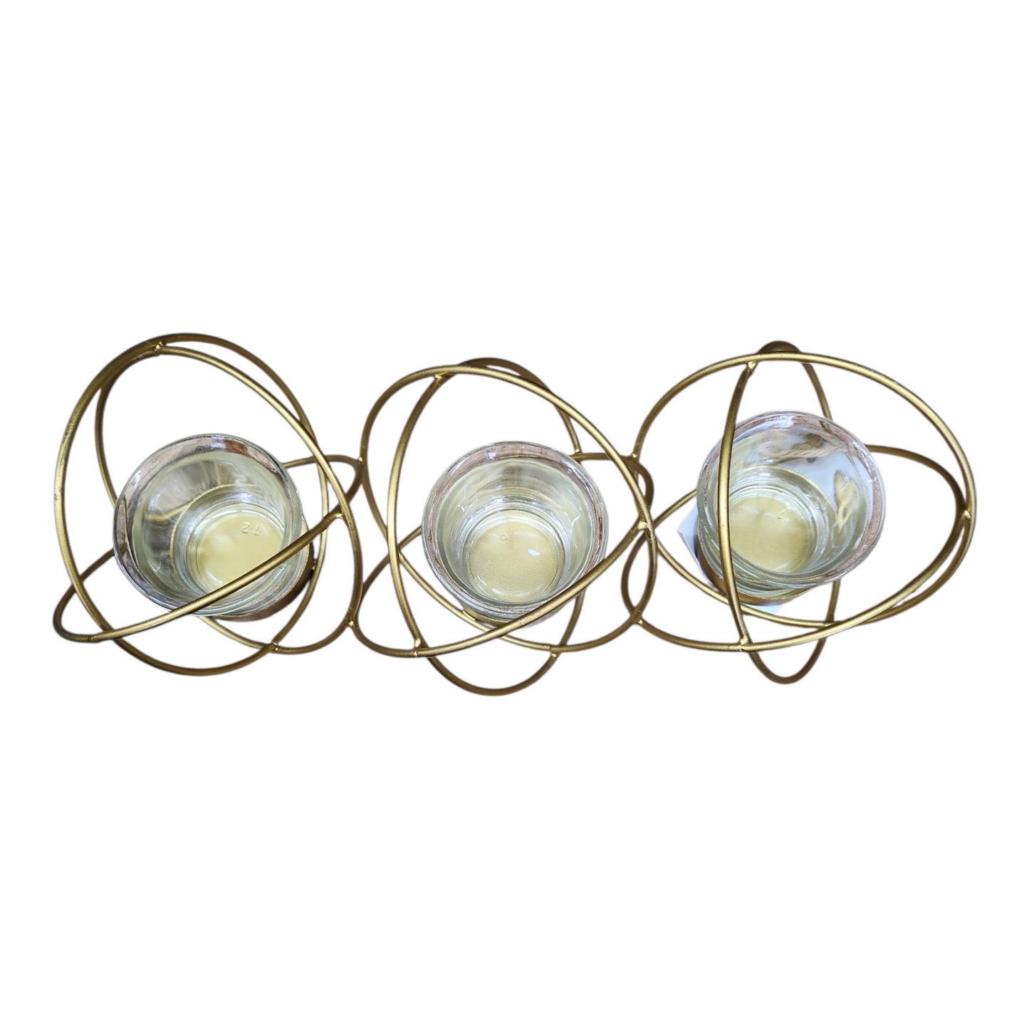Gold Tealight with Glass Holder