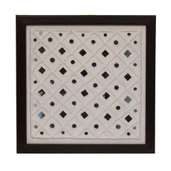 Lippan Art Wall Frame with Mud Design