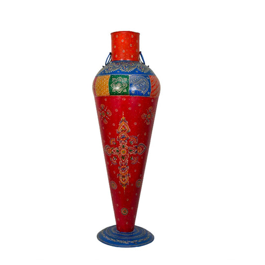 Metal Flower Vase in Multi Colour