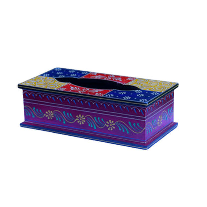 Handmade Multicoloured Tissue Box