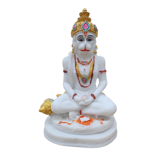 Hanuman White Murti Medium