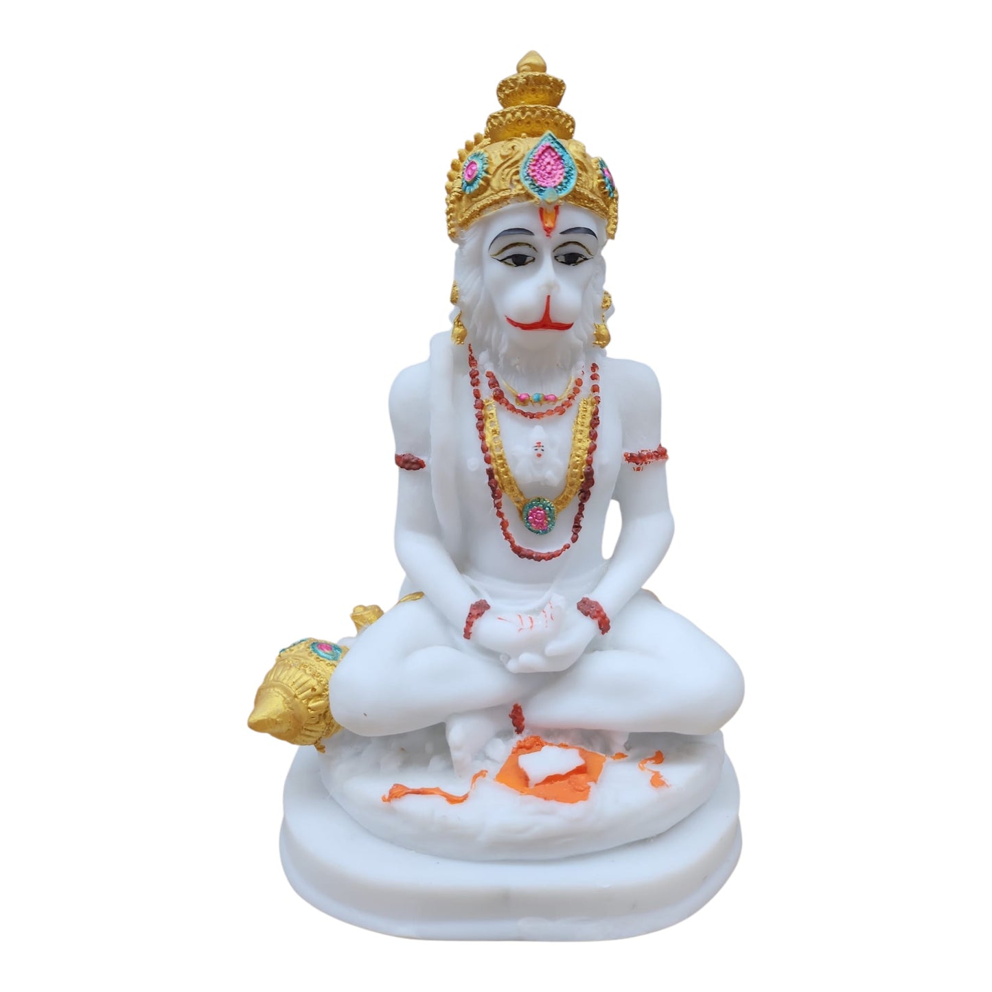 Hanuman White Murti Medium