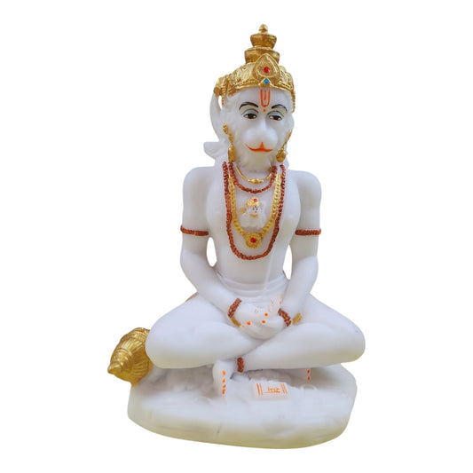 White Hanuman Idol/Murti