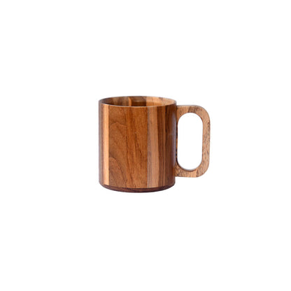 Handcrafted Teakwood Cups with Handles