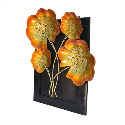 3D Flowers Popping Out of Frame Wall Art