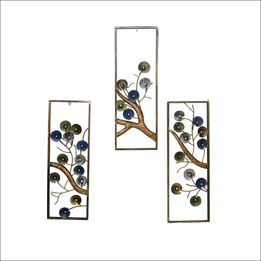 Set of 3 Metal Wall Art Frames