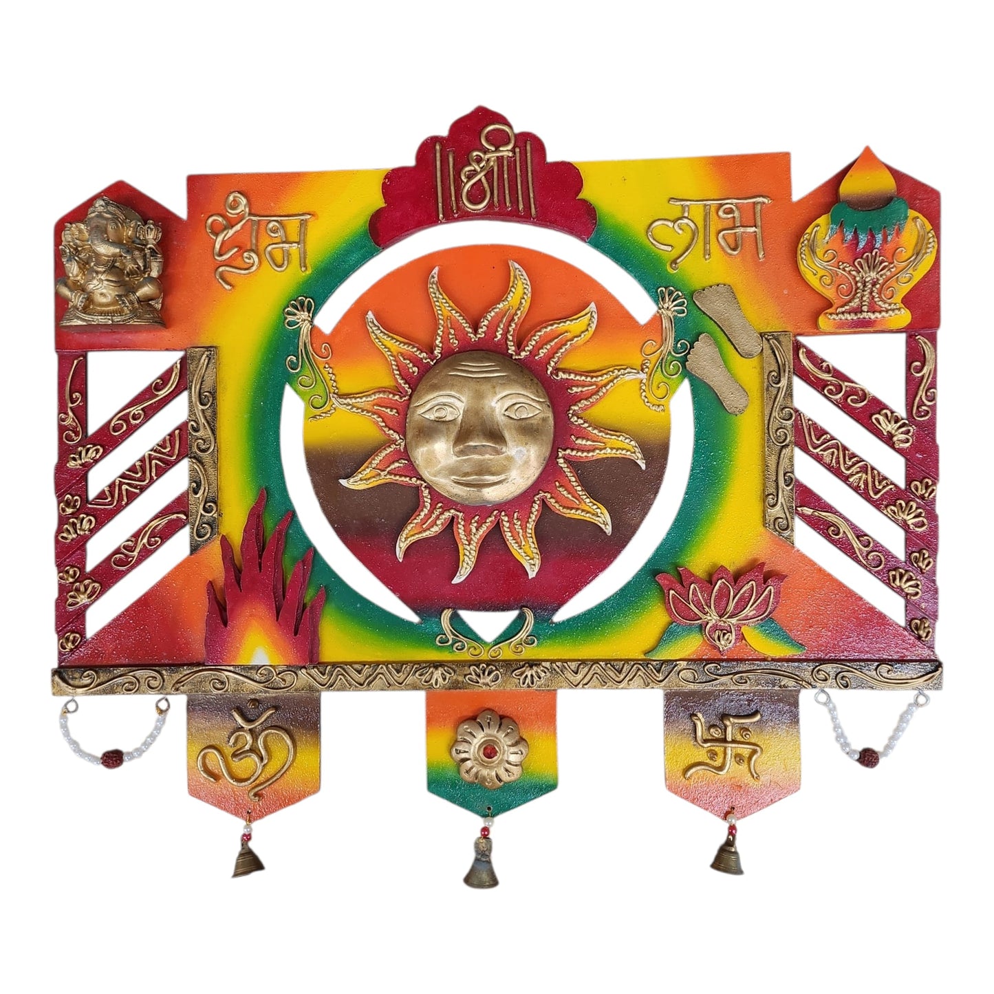 Sun Wooden Wall Frame