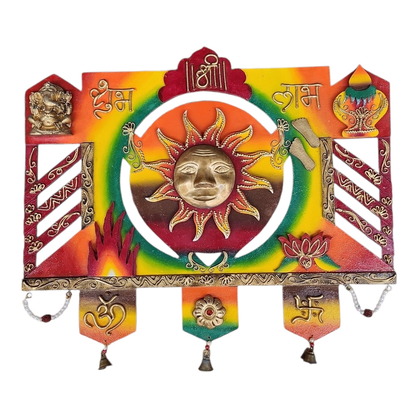 Sun Wooden Wall Frame