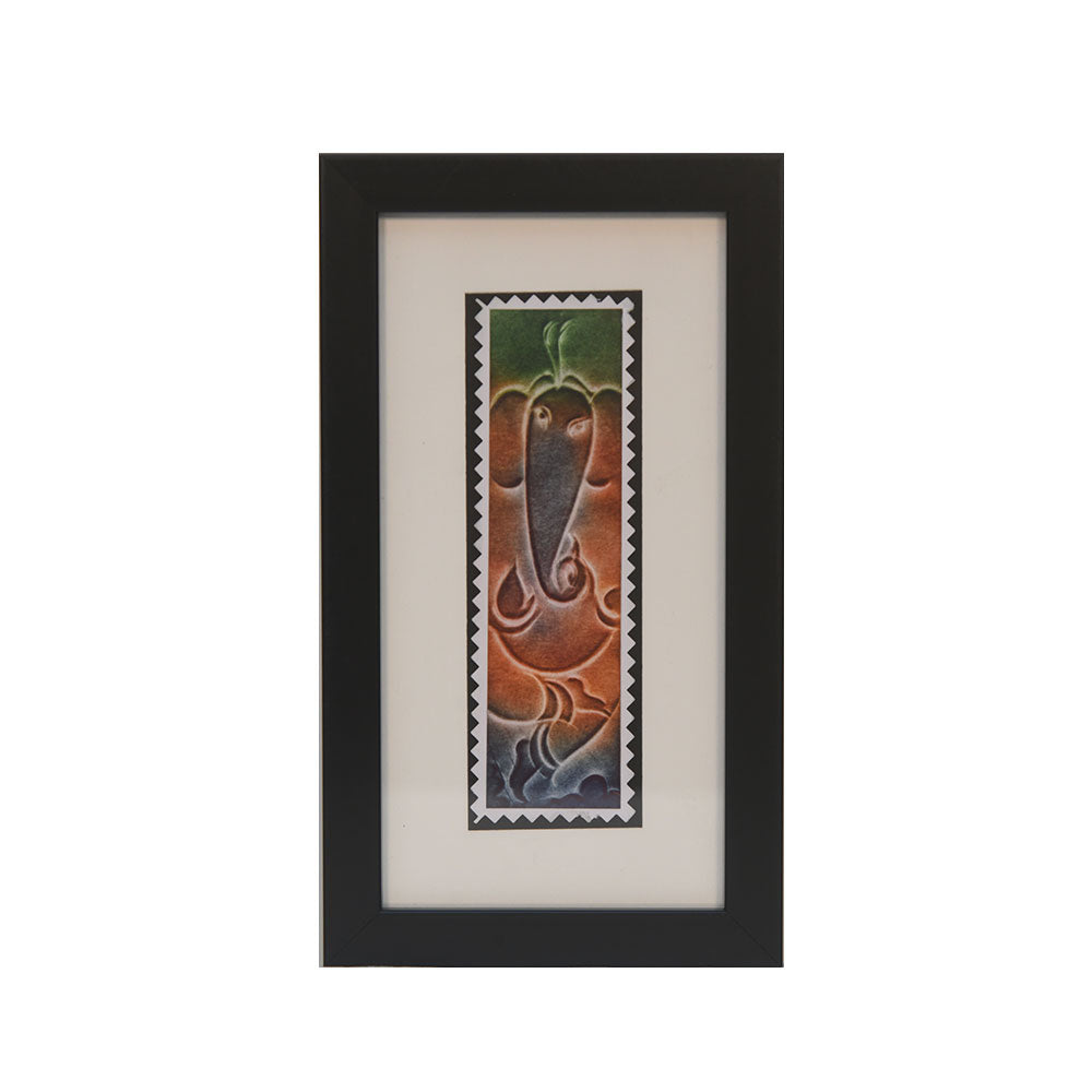 Handmade Nail Art Framed Lord Ganesha