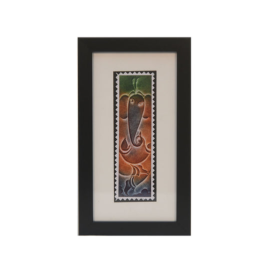 Nail Art Framed Lord Ganesha