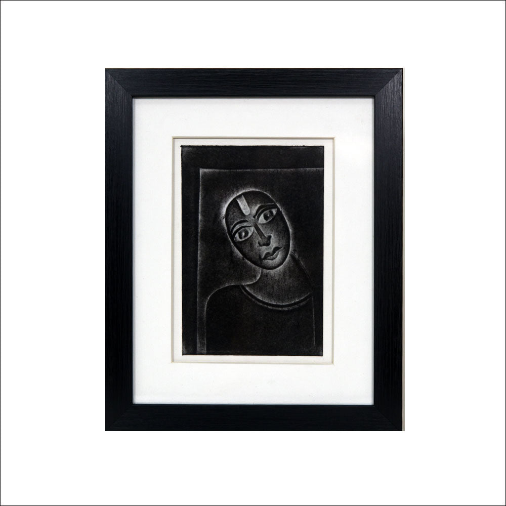 Nail Art Framed Lady with expression