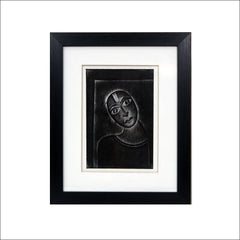 Nail Art Framed Lady with expression