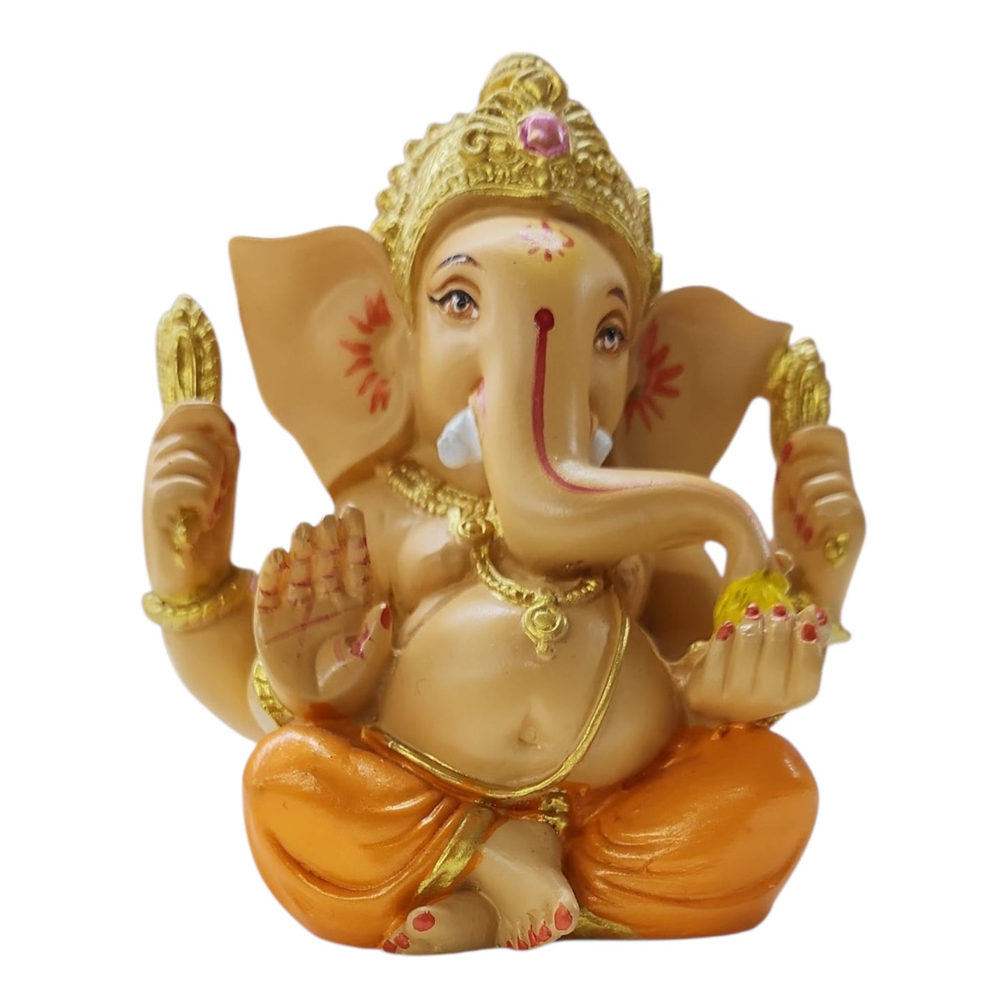 Ganesh Gold and Orange Medium