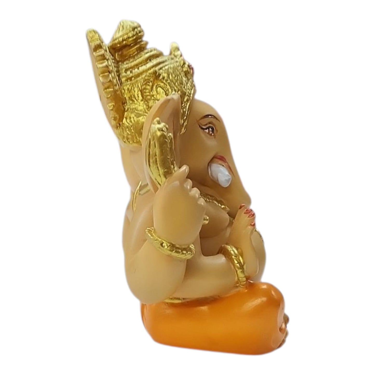 Gold & Orange Ganesh Murti (small)