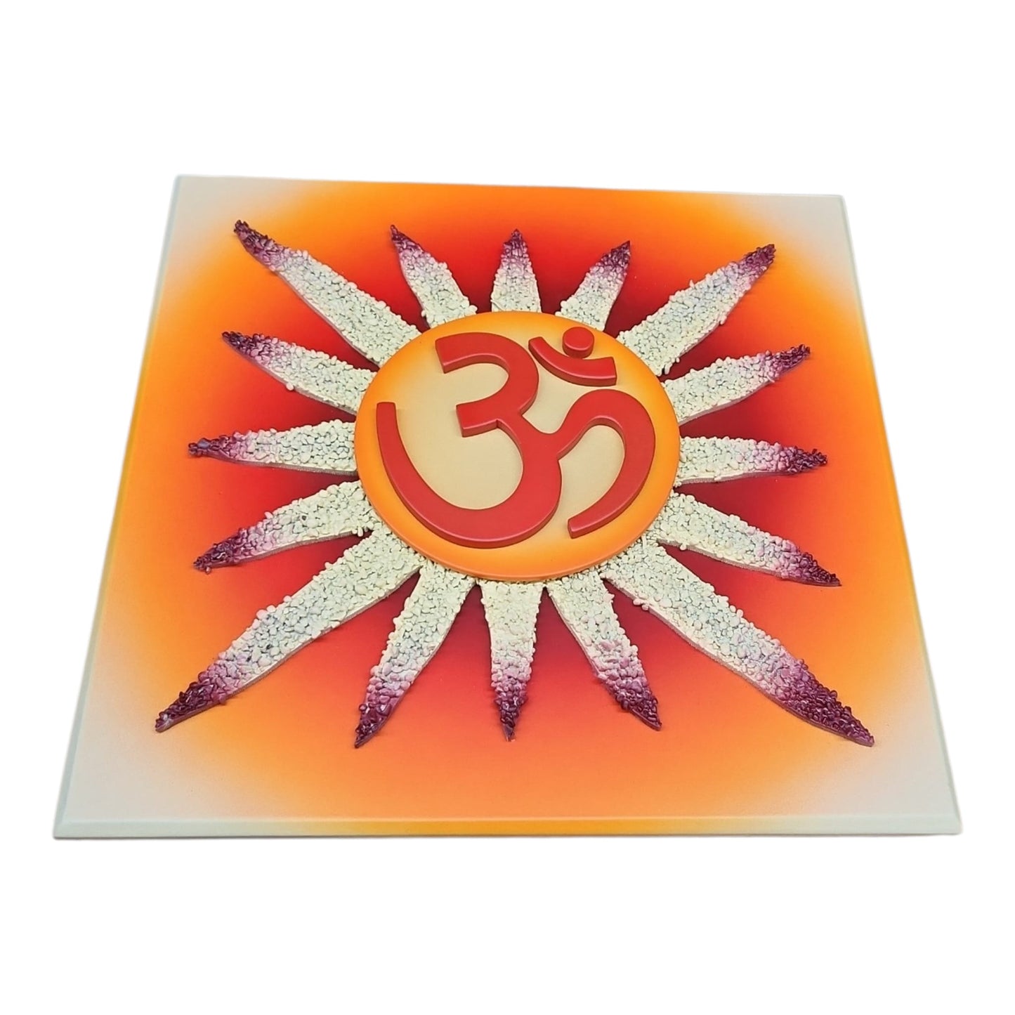 Om Sunburst Wall Frame