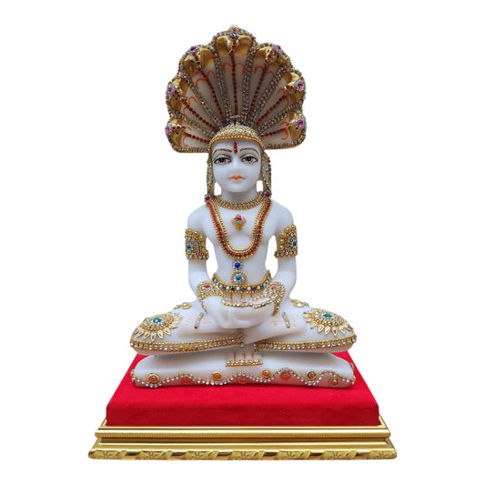 Mahavir Decorated Murti