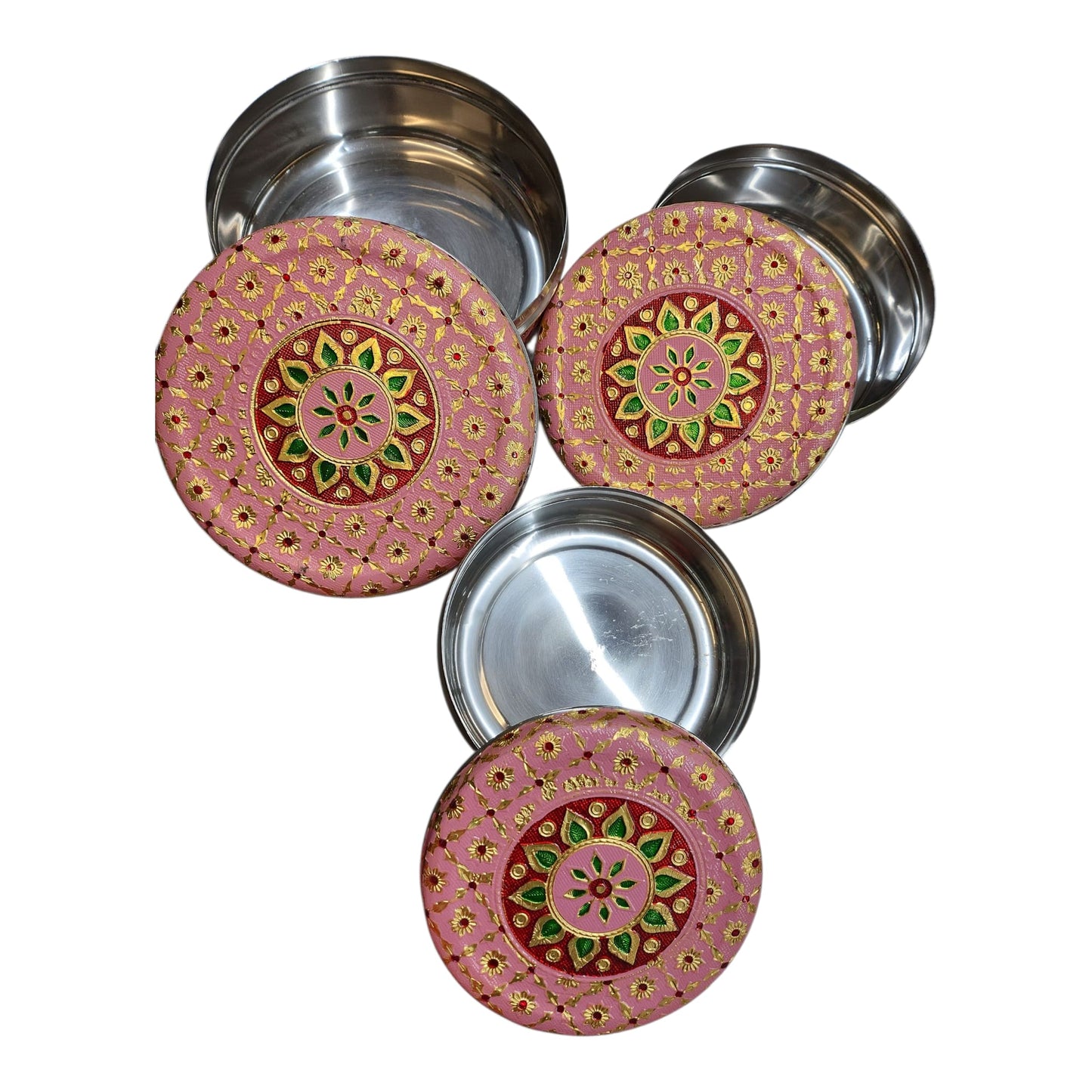 Meenakari Stainless Steel Dabba