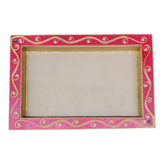 Decorated Wedding Rectangle Tray