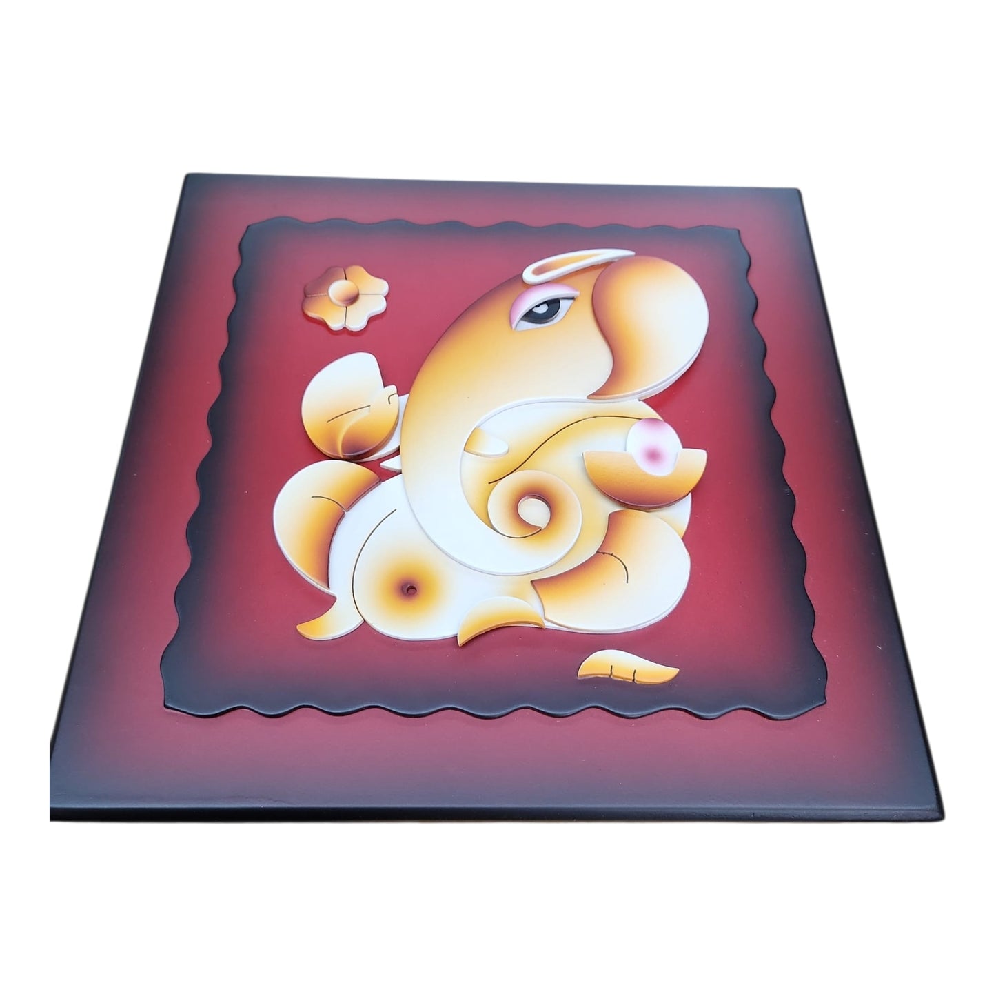 Ganesh Wall Frame Red