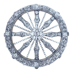 Silver Wheel Wall Frame