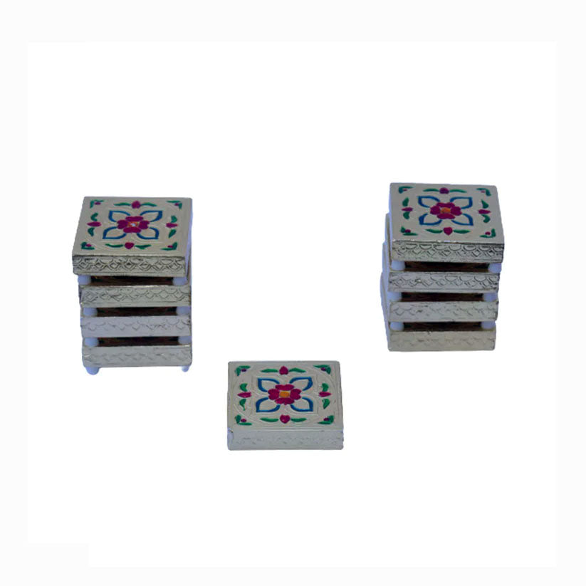 Small Square Meenakari Stand