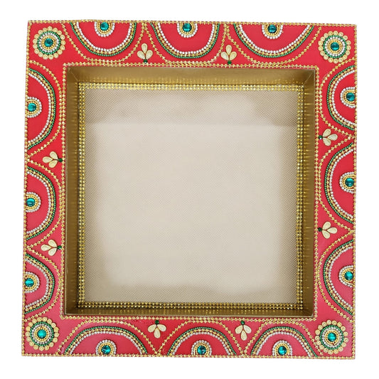 Decorated Wedding Square Tray