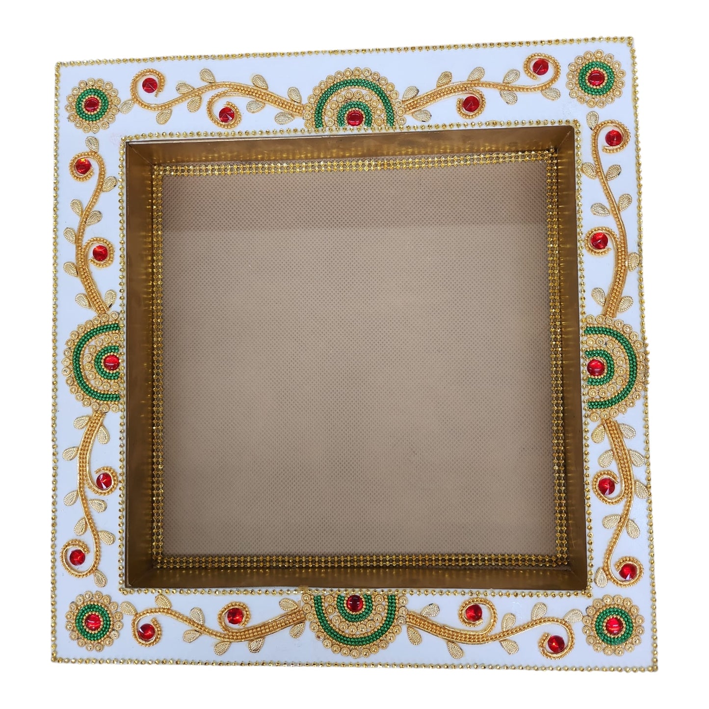 Decorated Wedding Square Tray