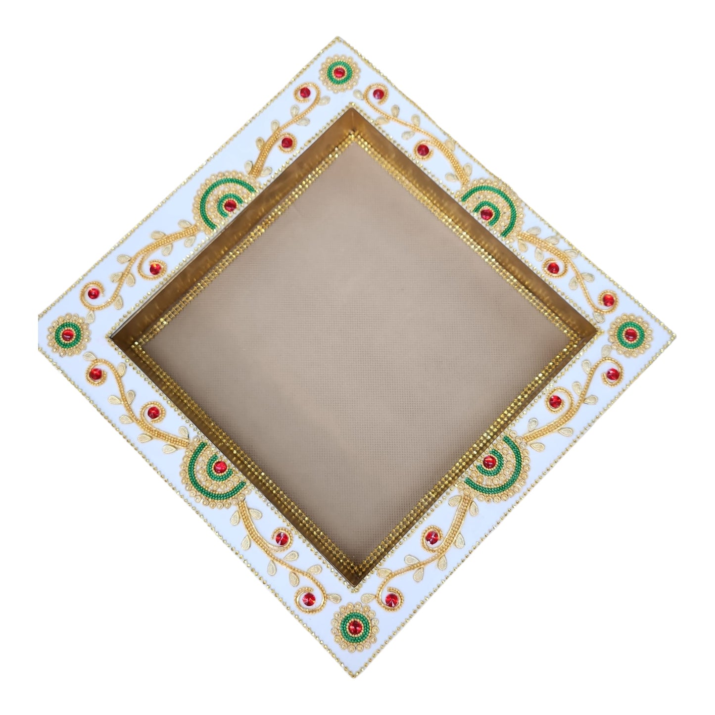 Decorated Wedding Square Tray