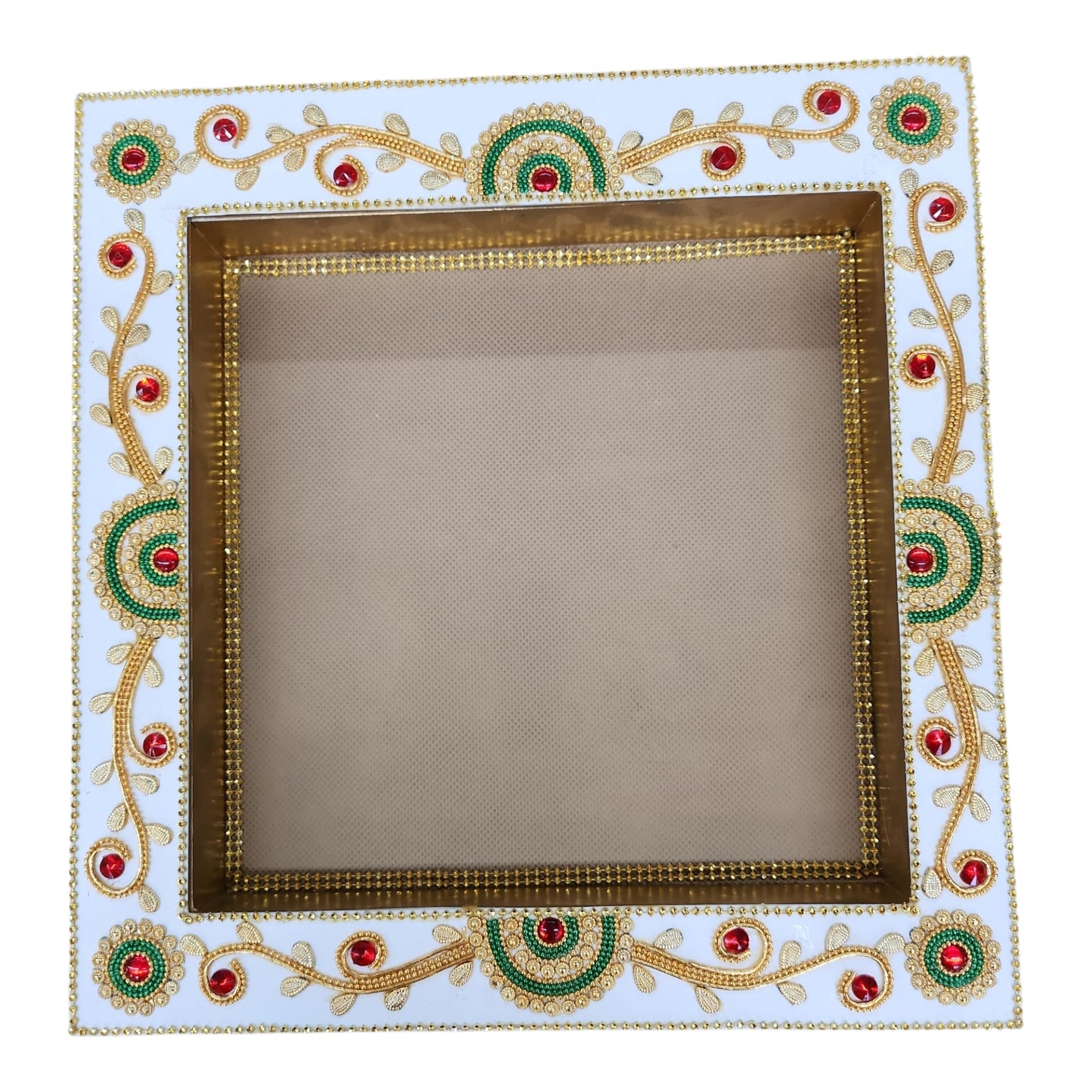 Decorated Wedding Square Tray