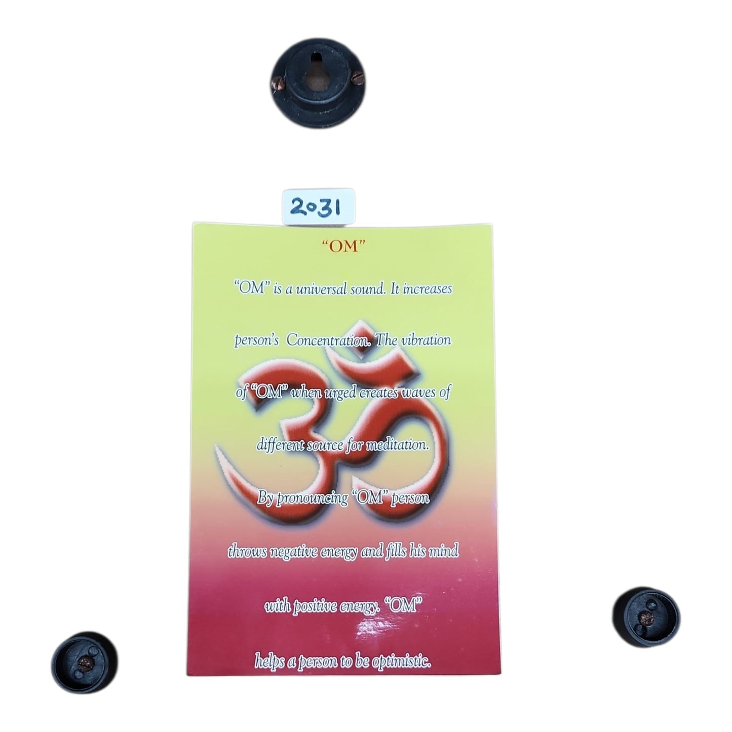 Tamil Om Wooden Wall Frame