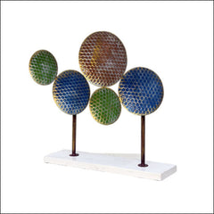 Hammered Handmade Metal Table Decor