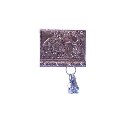 Wooden Key Holder Elephant Design for wall