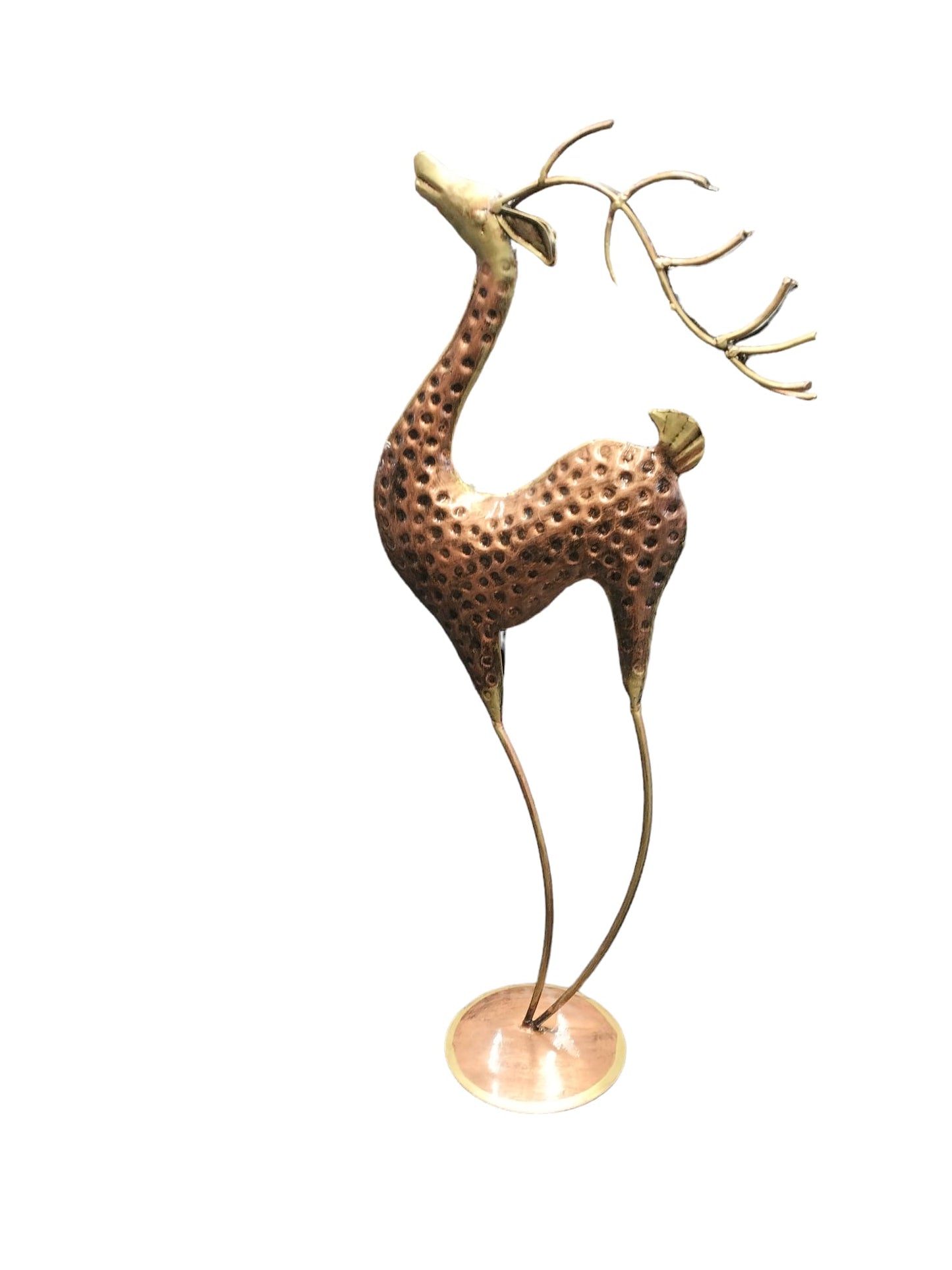 Handmade Metal Iron Painted standing Deer